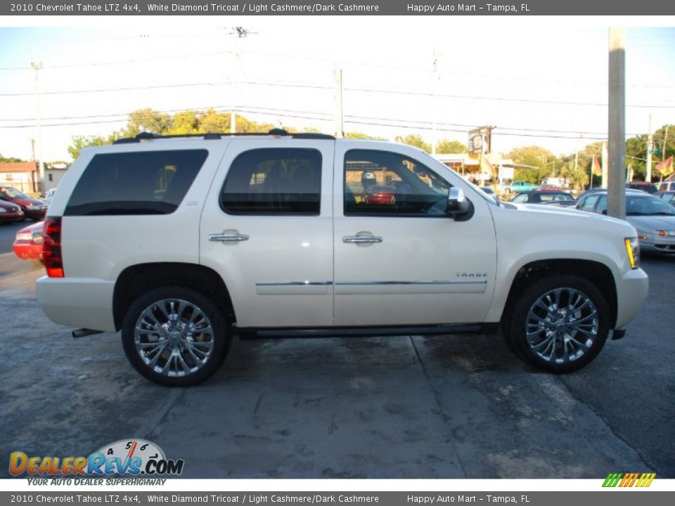 2010 Chevrolet Tahoe LTZ 4x4 White Diamond Tricoat / Light Cashmere/Dark Cashmere Photo #3