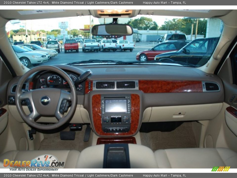 2010 Chevrolet Tahoe LTZ 4x4 White Diamond Tricoat / Light Cashmere/Dark Cashmere Photo #5