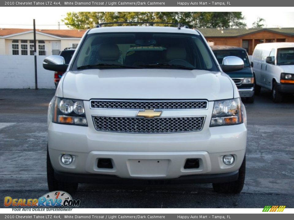 2010 Chevrolet Tahoe LTZ 4x4 White Diamond Tricoat / Light Cashmere/Dark Cashmere Photo #7