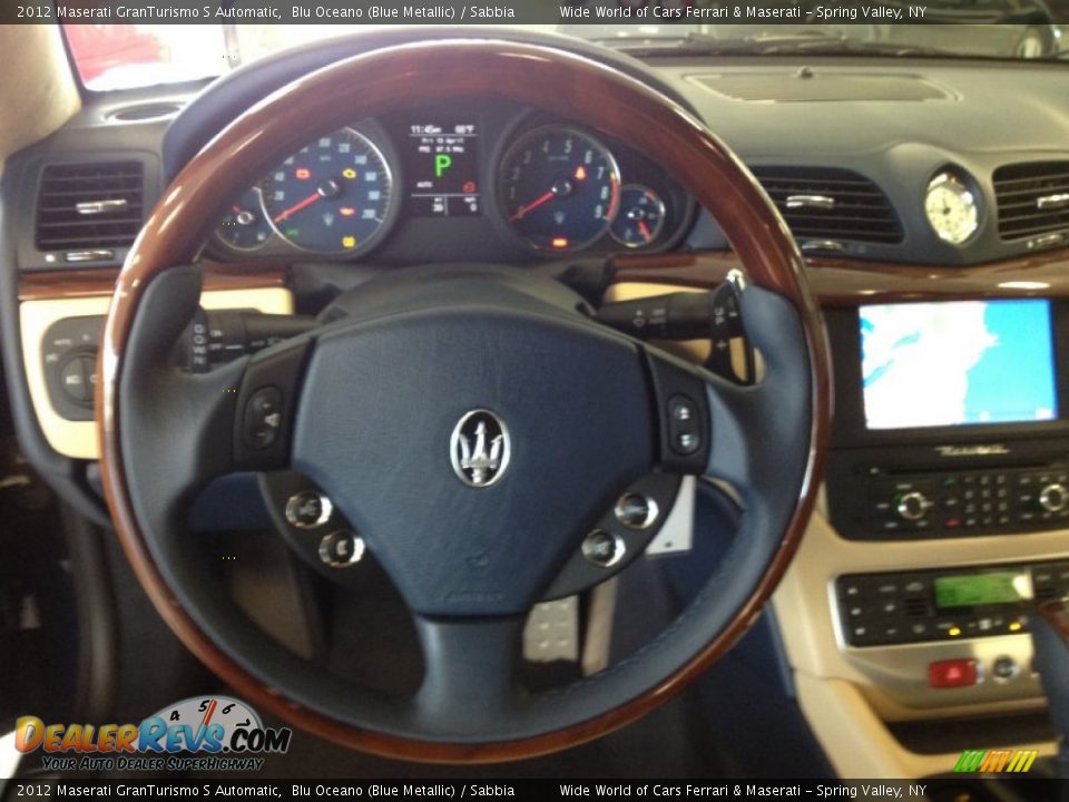 2012 Maserati GranTurismo S Automatic Blu Oceano (Blue Metallic) / Sabbia Photo #26