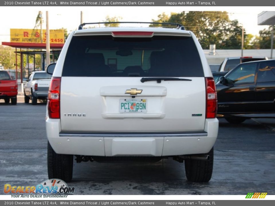 2010 Chevrolet Tahoe LTZ 4x4 White Diamond Tricoat / Light Cashmere/Dark Cashmere Photo #9