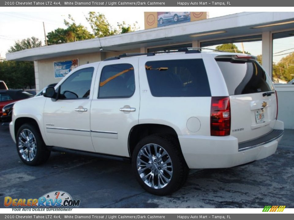 2010 Chevrolet Tahoe LTZ 4x4 White Diamond Tricoat / Light Cashmere/Dark Cashmere Photo #10