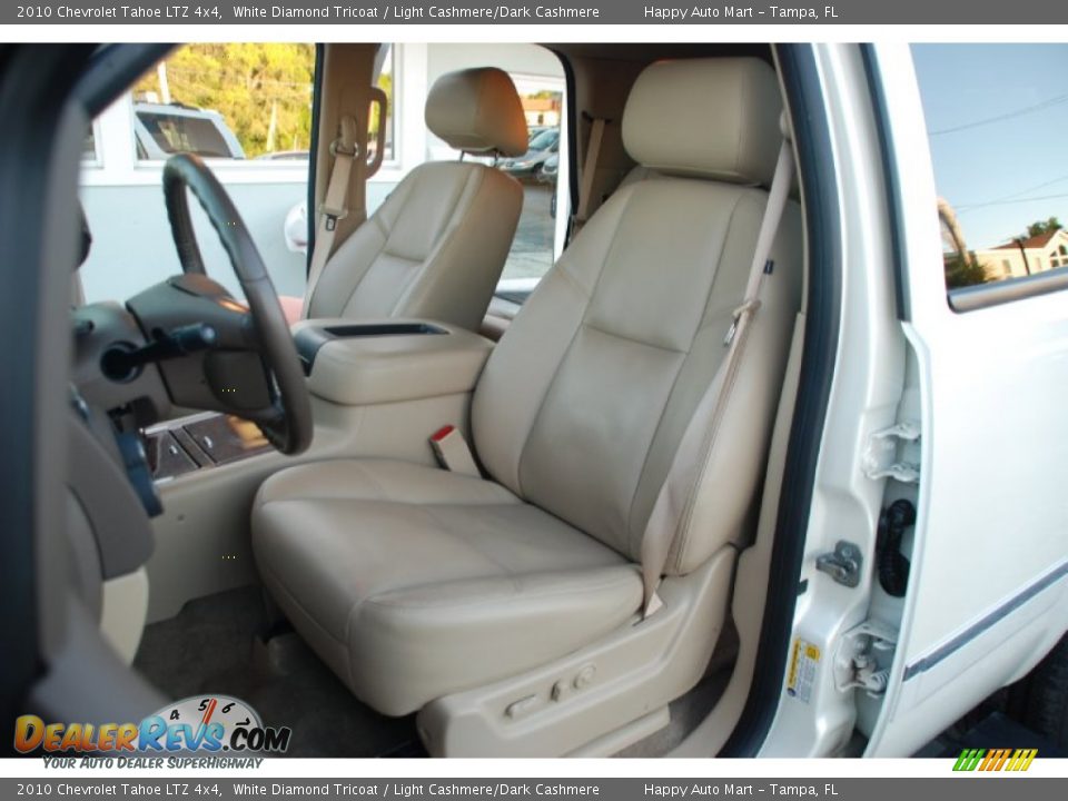 2010 Chevrolet Tahoe LTZ 4x4 White Diamond Tricoat / Light Cashmere/Dark Cashmere Photo #12