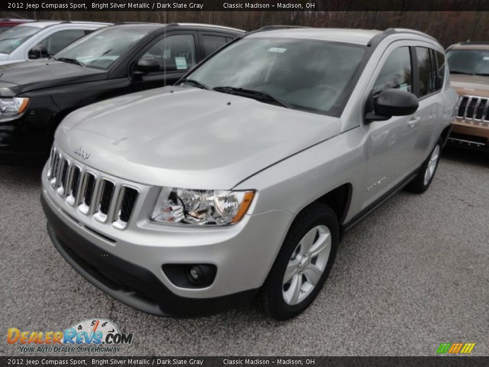 2012 Jeep Compass Sport Bright Silver Metallic / Dark Slate Gray Photo #1