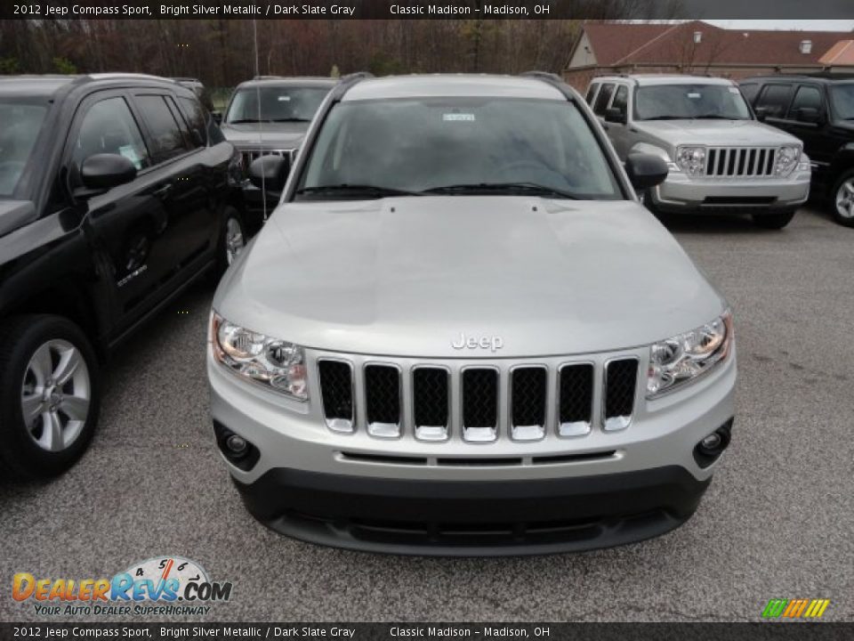 2012 Jeep Compass Sport Bright Silver Metallic / Dark Slate Gray Photo #2