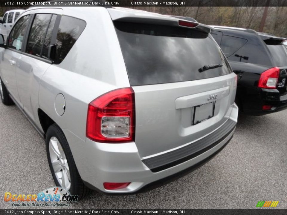 2012 Jeep Compass Sport Bright Silver Metallic / Dark Slate Gray Photo #4