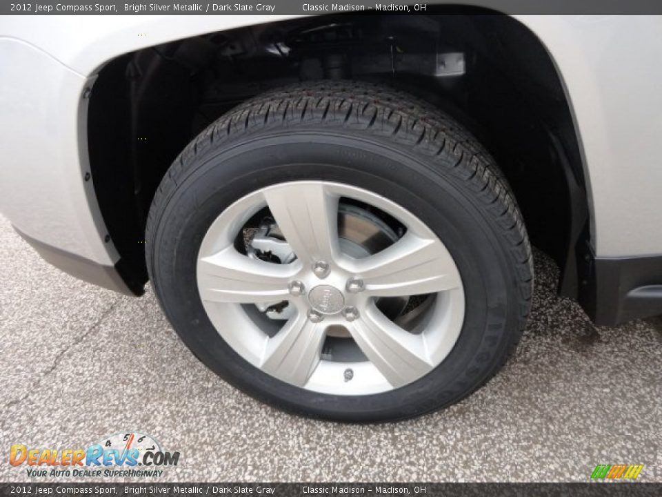 2012 Jeep Compass Sport Bright Silver Metallic / Dark Slate Gray Photo #5