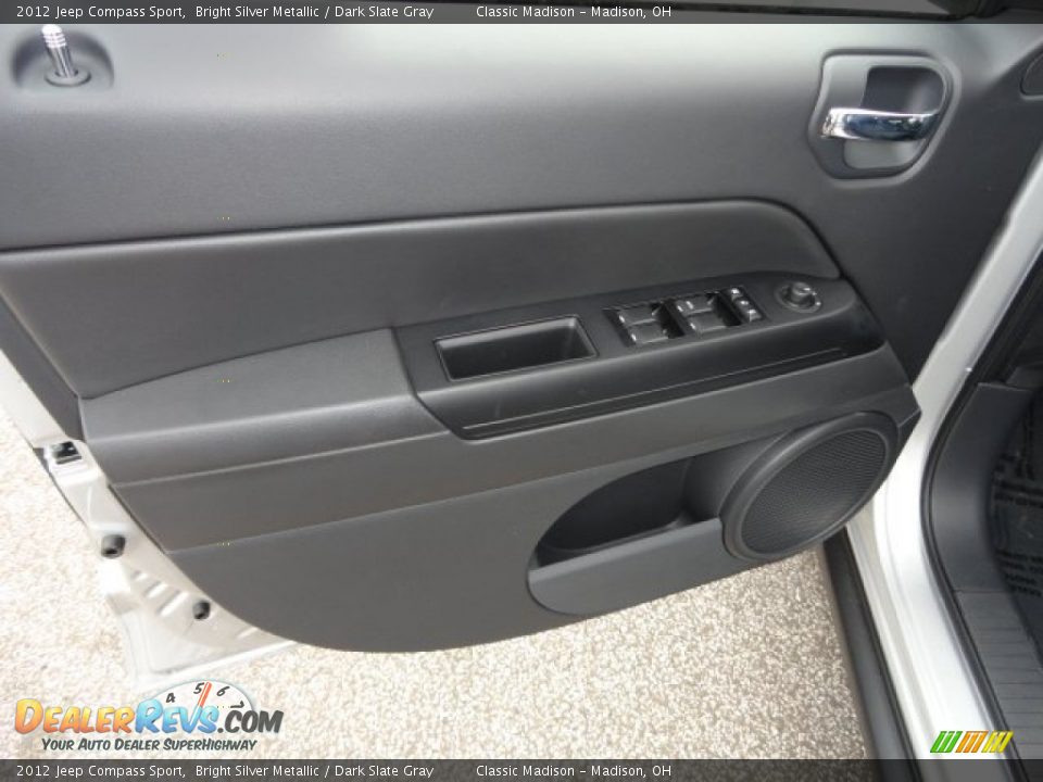 2012 Jeep Compass Sport Bright Silver Metallic / Dark Slate Gray Photo #6