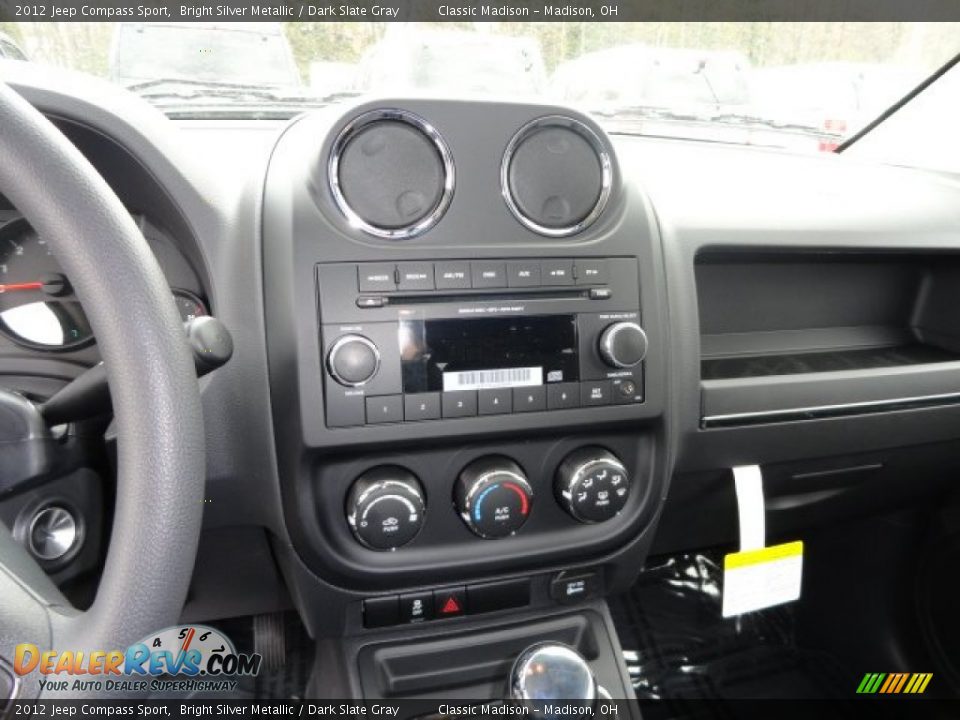 2012 Jeep Compass Sport Bright Silver Metallic / Dark Slate Gray Photo #9