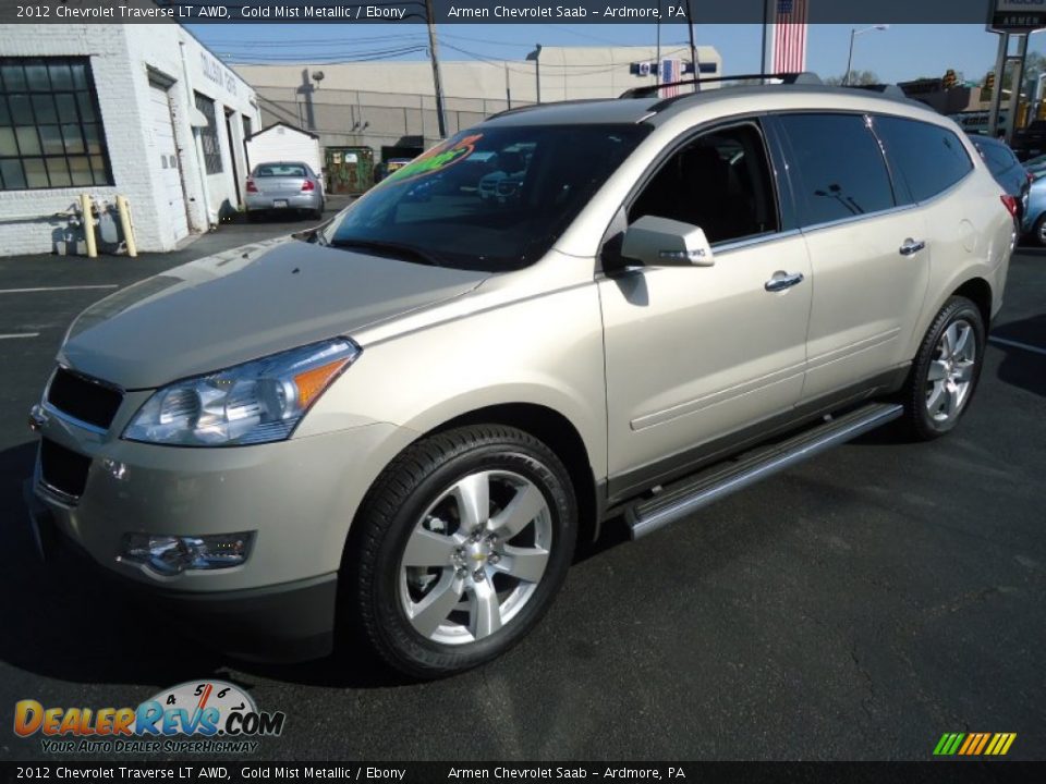 2012 Chevrolet Traverse LT AWD Gold Mist Metallic / Ebony Photo #2