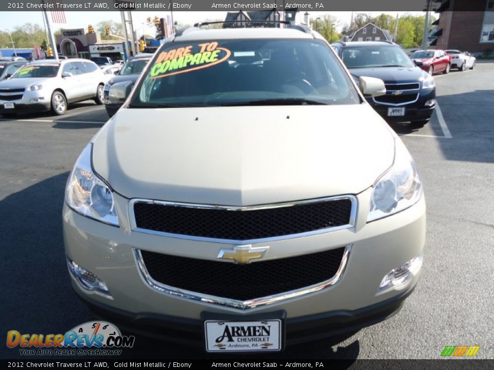 2012 Chevrolet Traverse LT AWD Gold Mist Metallic / Ebony Photo #3