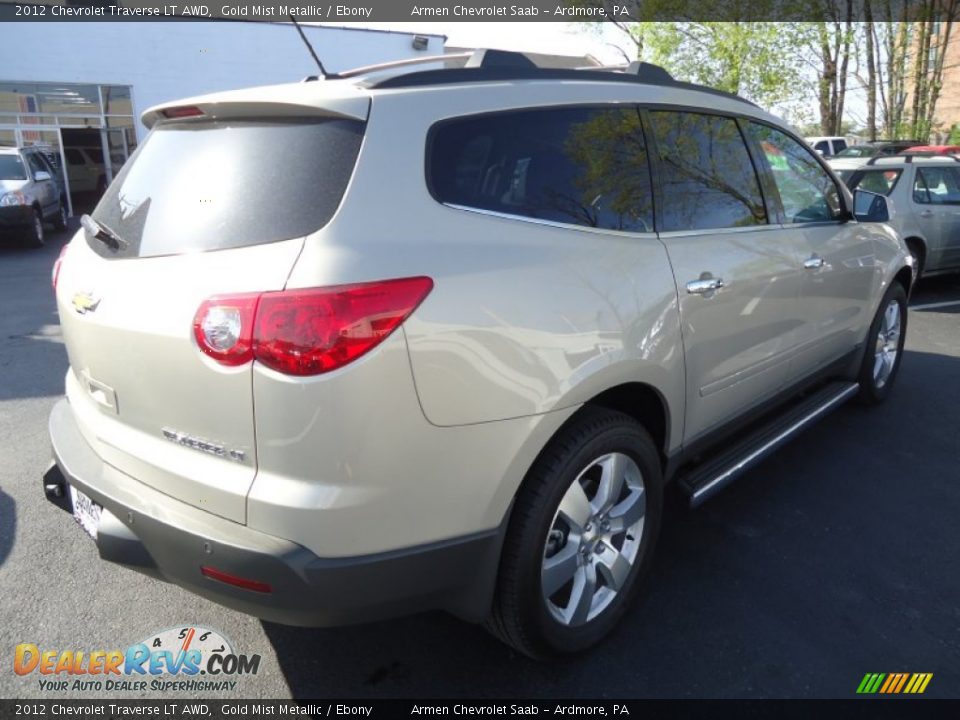 2012 Chevrolet Traverse LT AWD Gold Mist Metallic / Ebony Photo #5