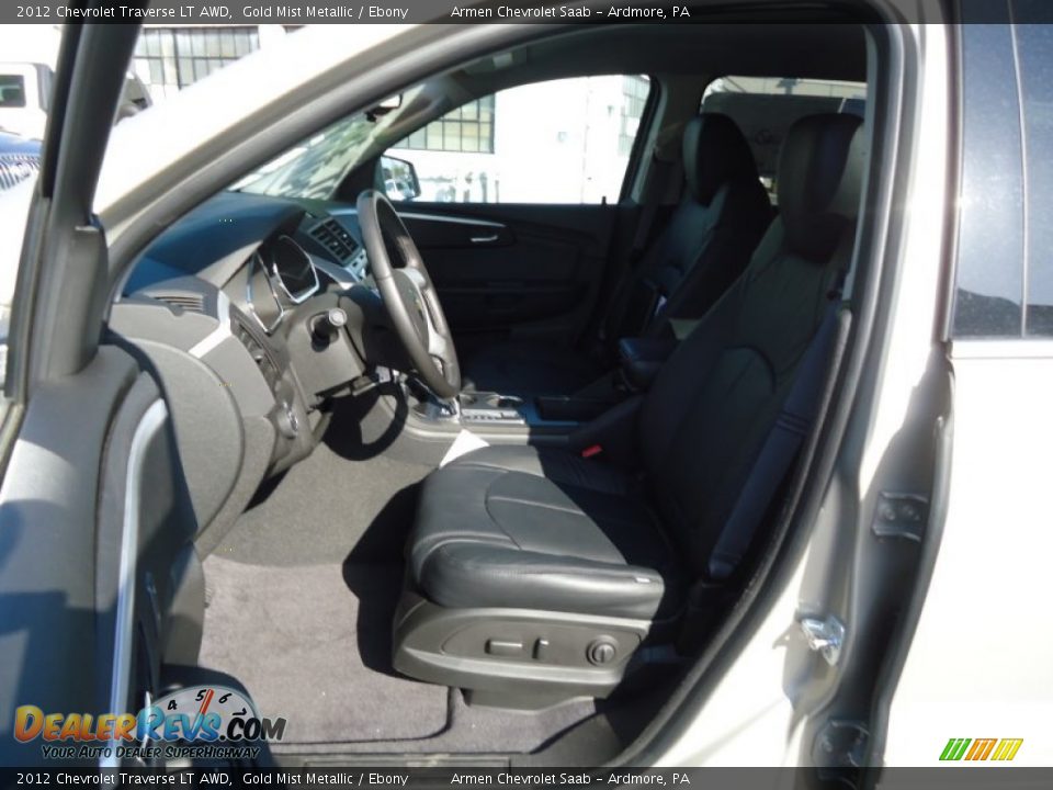 2012 Chevrolet Traverse LT AWD Gold Mist Metallic / Ebony Photo #8
