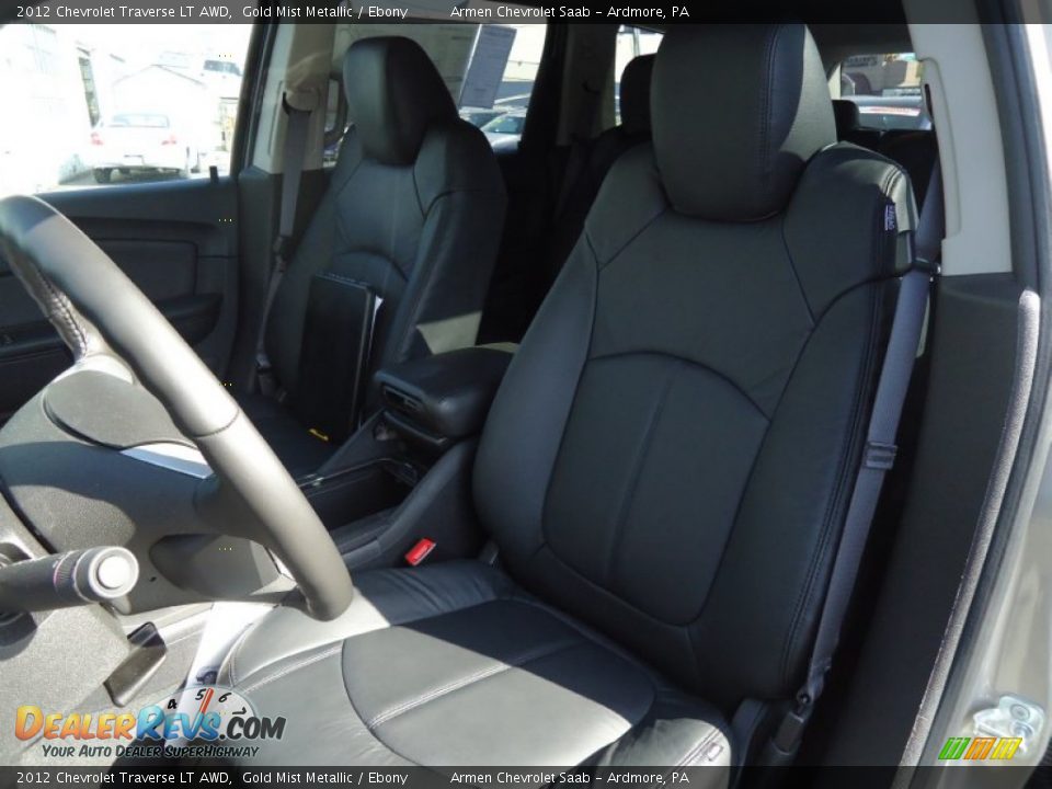 2012 Chevrolet Traverse LT AWD Gold Mist Metallic / Ebony Photo #9