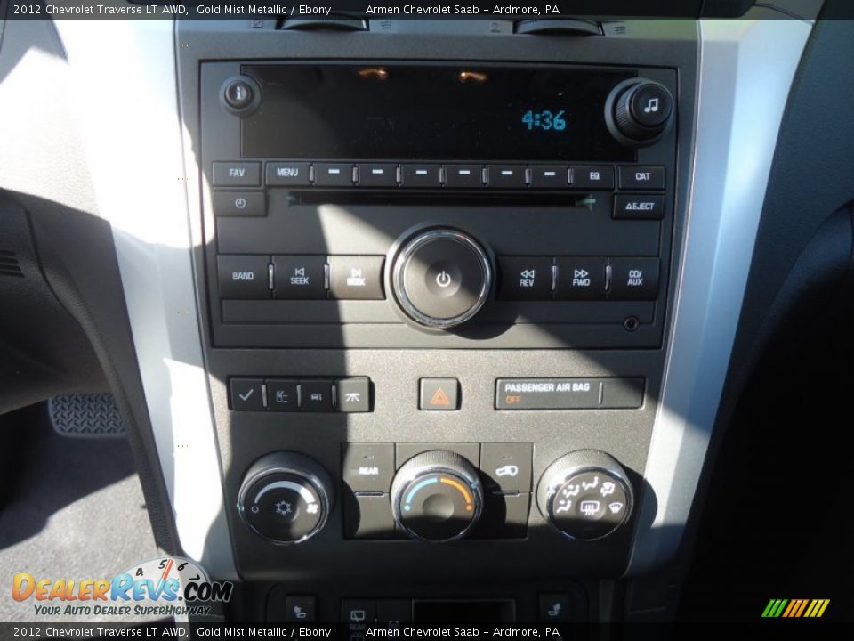 2012 Chevrolet Traverse LT AWD Gold Mist Metallic / Ebony Photo #14