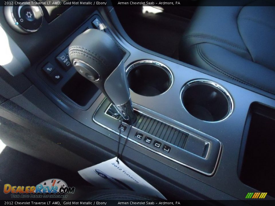 2012 Chevrolet Traverse LT AWD Gold Mist Metallic / Ebony Photo #15
