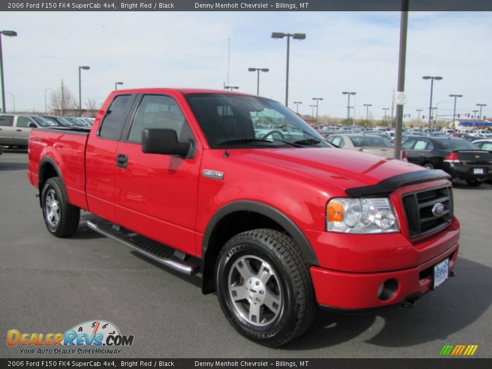 2006 Ford F150 FX4 SuperCab 4x4 Bright Red / Black Photo #1