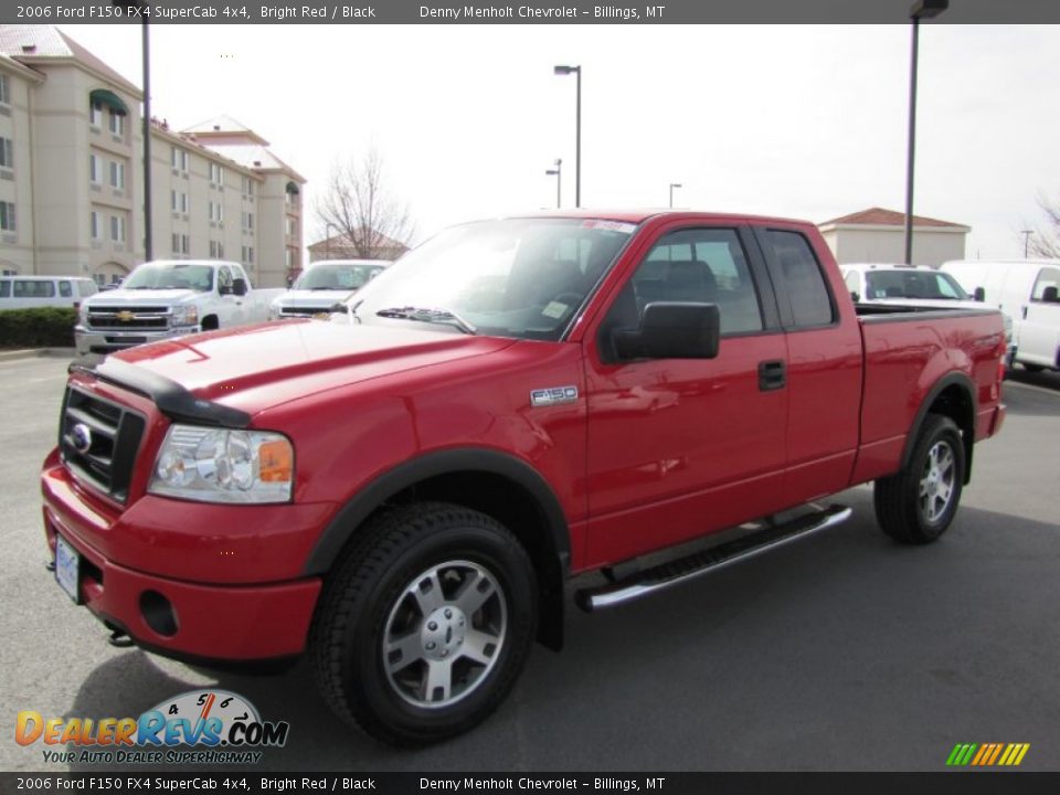 2006 Ford F150 FX4 SuperCab 4x4 Bright Red / Black Photo #3