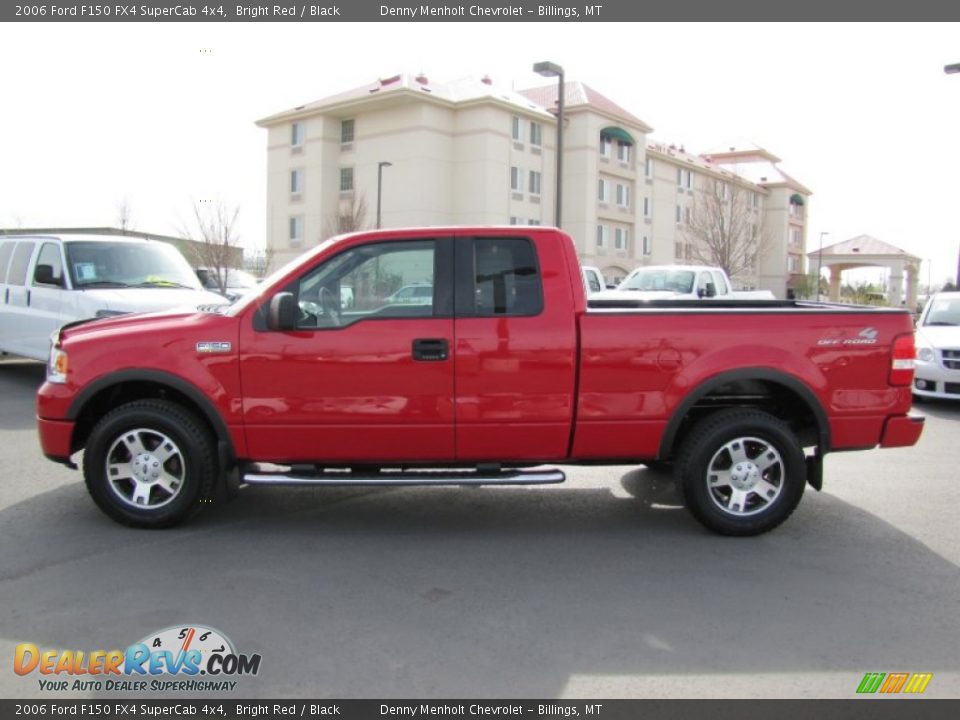 2006 Ford F150 FX4 SuperCab 4x4 Bright Red / Black Photo #4