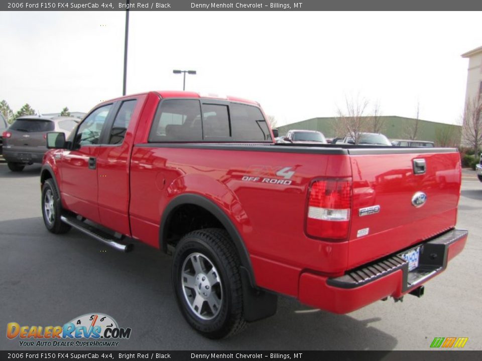 2006 Ford F150 FX4 SuperCab 4x4 Bright Red / Black Photo #5