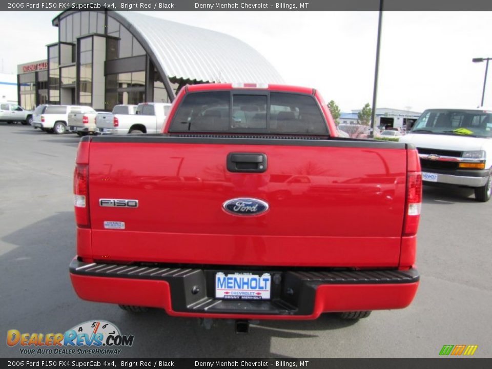 2006 Ford F150 FX4 SuperCab 4x4 Bright Red / Black Photo #6