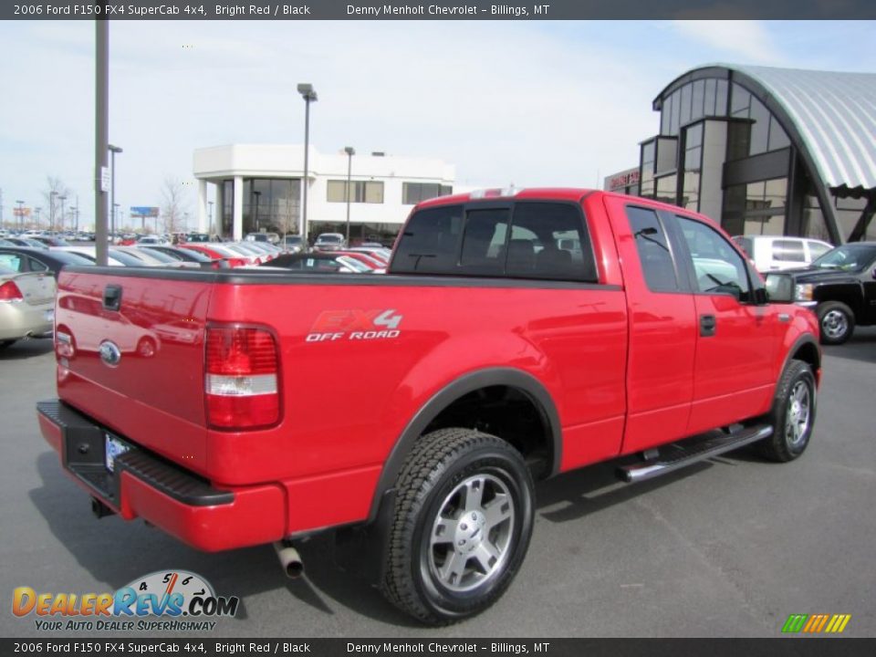 2006 Ford F150 FX4 SuperCab 4x4 Bright Red / Black Photo #7