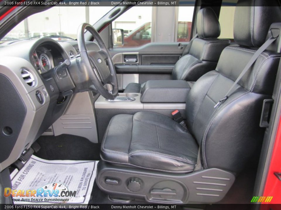 Black Interior - 2006 Ford F150 FX4 SuperCab 4x4 Photo #8
