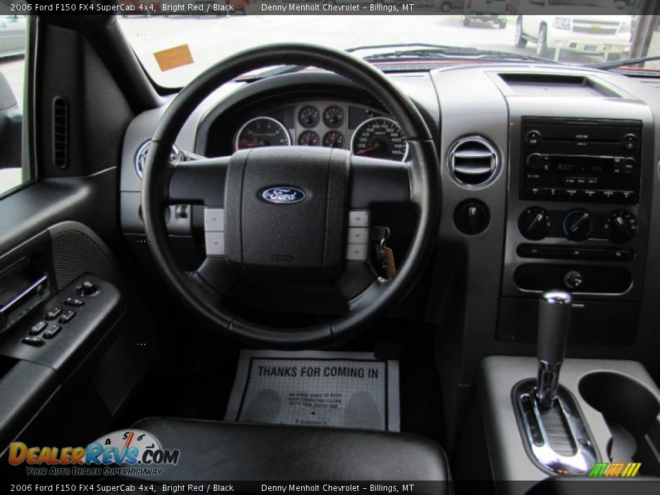 2006 Ford F150 FX4 SuperCab 4x4 Bright Red / Black Photo #9