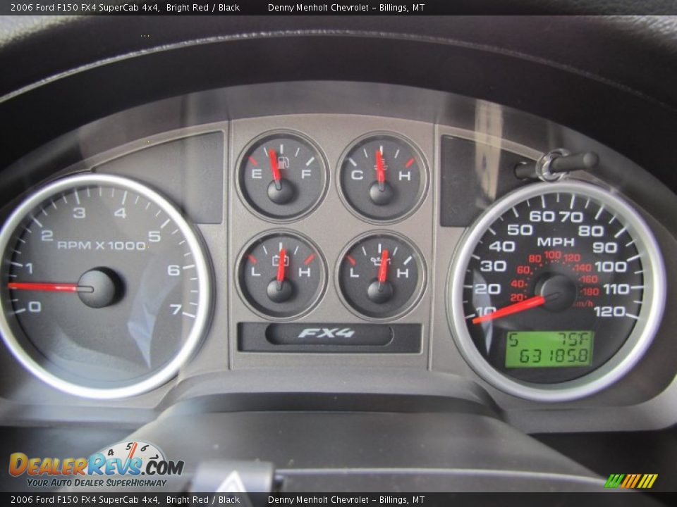 2006 Ford F150 FX4 SuperCab 4x4 Gauges Photo #10
