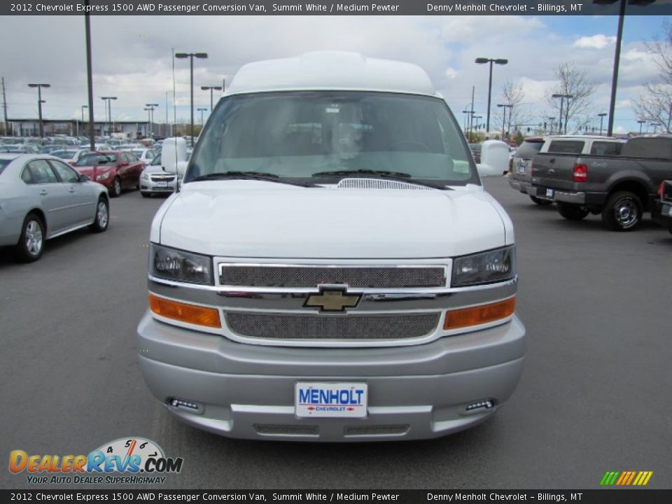 2012 Chevrolet Express 1500 AWD Passenger Conversion Van Summit White / Medium Pewter Photo #2