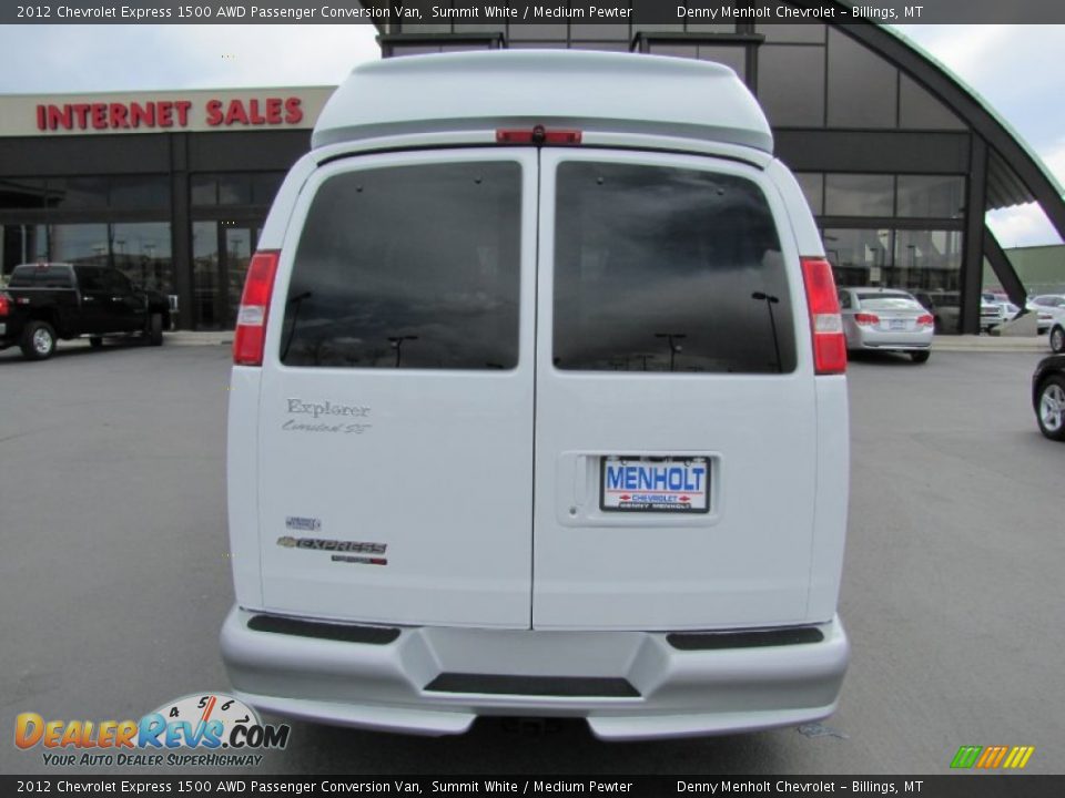 2012 Chevrolet Express 1500 AWD Passenger Conversion Van Summit White / Medium Pewter Photo #6