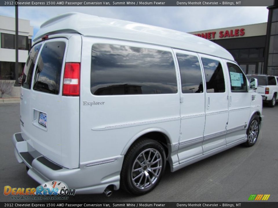 2012 Chevrolet Express 1500 AWD Passenger Conversion Van Summit White / Medium Pewter Photo #7