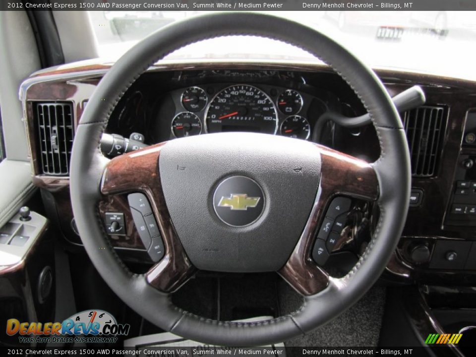 2012 Chevrolet Express 1500 AWD Passenger Conversion Van Steering Wheel Photo #13