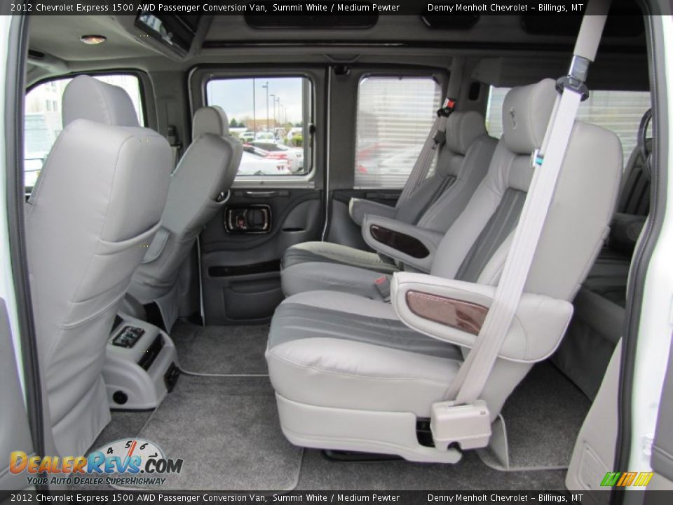 Medium Pewter Interior - 2012 Chevrolet Express 1500 AWD Passenger Conversion Van Photo #29