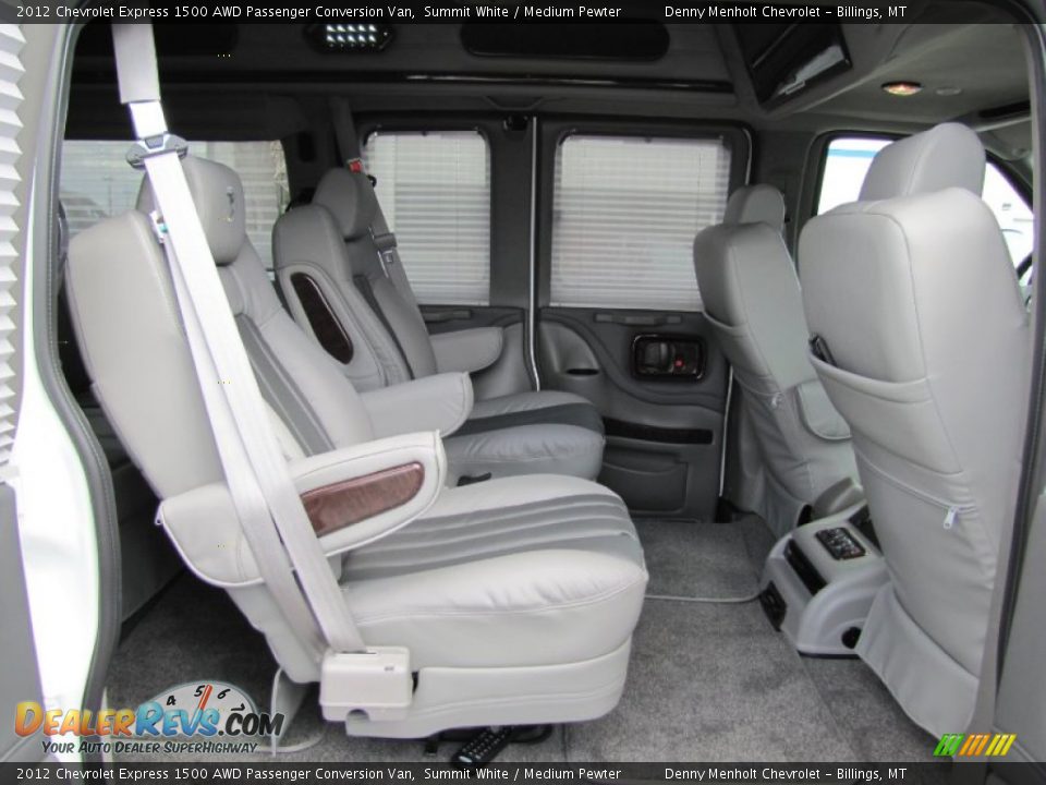 2012 Chevrolet Express 1500 AWD Passenger Conversion Van Summit White / Medium Pewter Photo #30