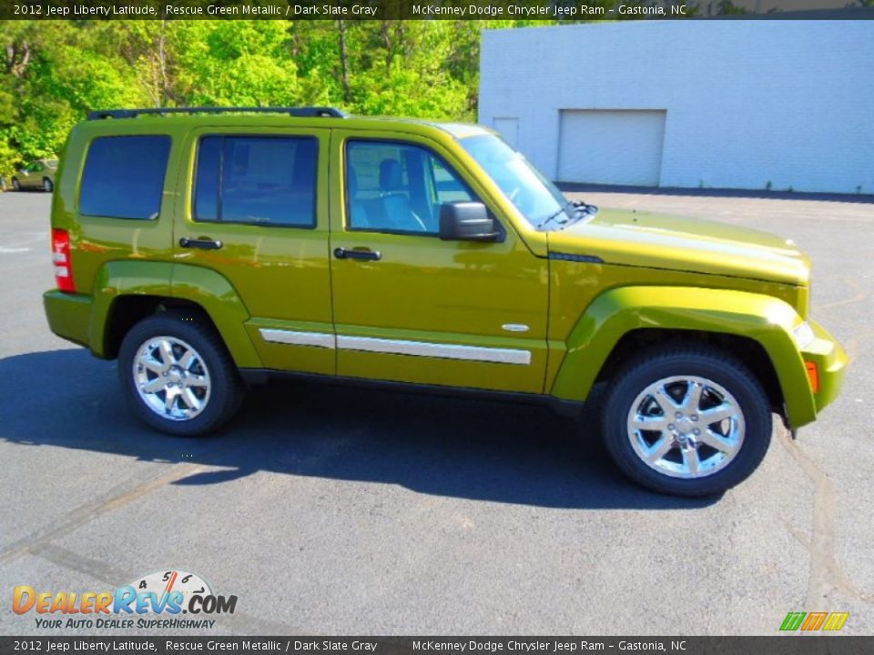 2012 Jeep Liberty Latitude Rescue Green Metallic / Dark Slate Gray Photo #3