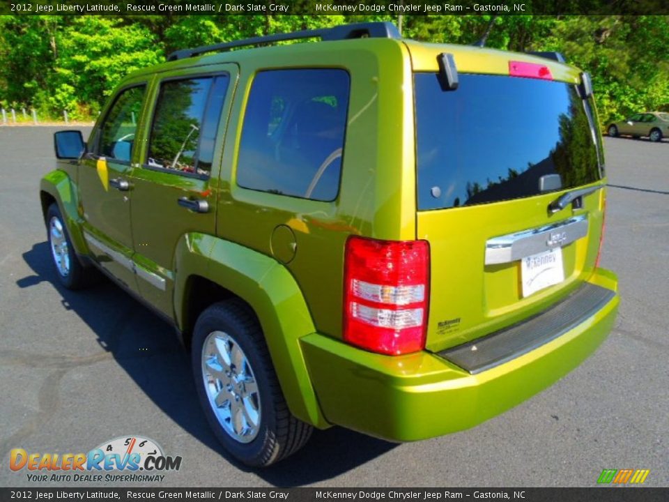 2012 Jeep Liberty Latitude Rescue Green Metallic / Dark Slate Gray Photo #5