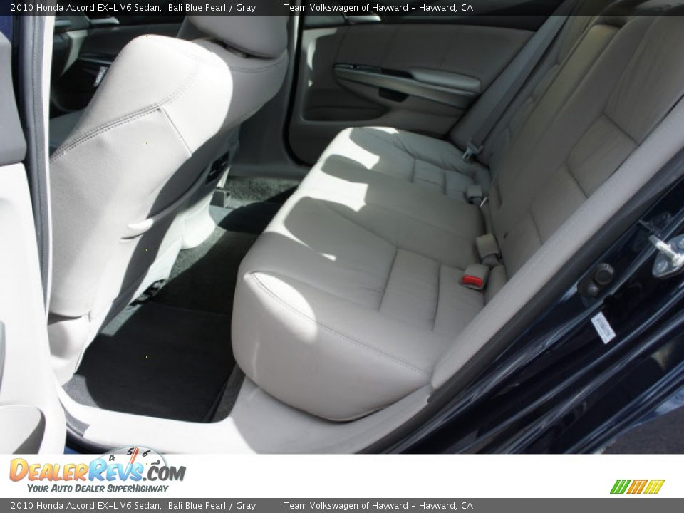 2010 Honda Accord EX-L V6 Sedan Bali Blue Pearl / Gray Photo #5