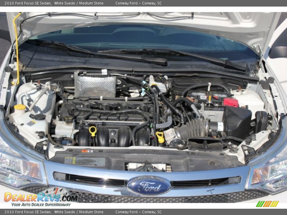 2010 Ford Focus SE Sedan White Suede / Medium Stone Photo #31