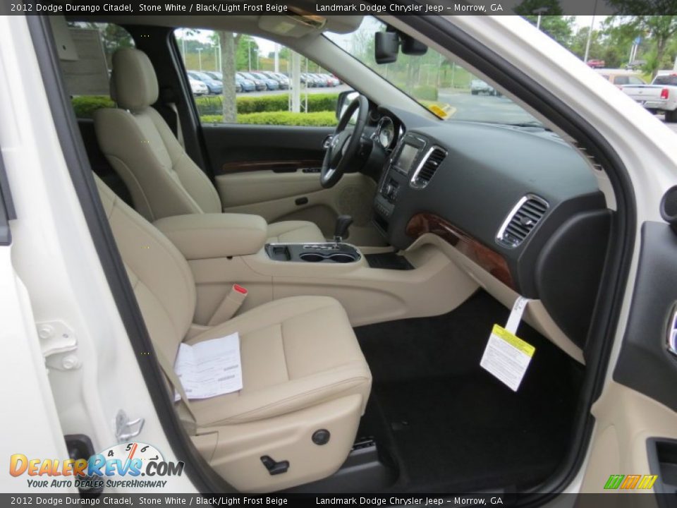 Black Light Frost Beige Interior 2012 Dodge Durango