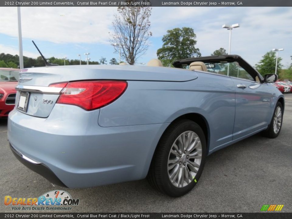 Crystal Blue Pearl Coat 2012 Chrysler 200 Limited Convertible Photo #3