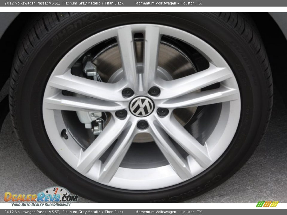 2012 Volkswagen Passat V6 SE Platinum Gray Metallic / Titan Black Photo #4