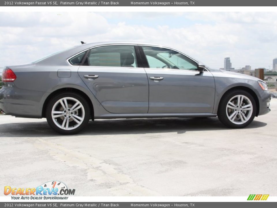 2012 Volkswagen Passat V6 SE Platinum Gray Metallic / Titan Black Photo #7