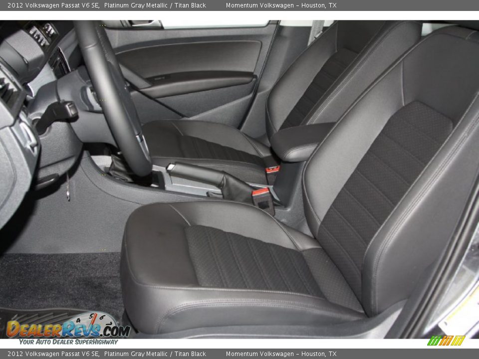 2012 Volkswagen Passat V6 SE Platinum Gray Metallic / Titan Black Photo #10