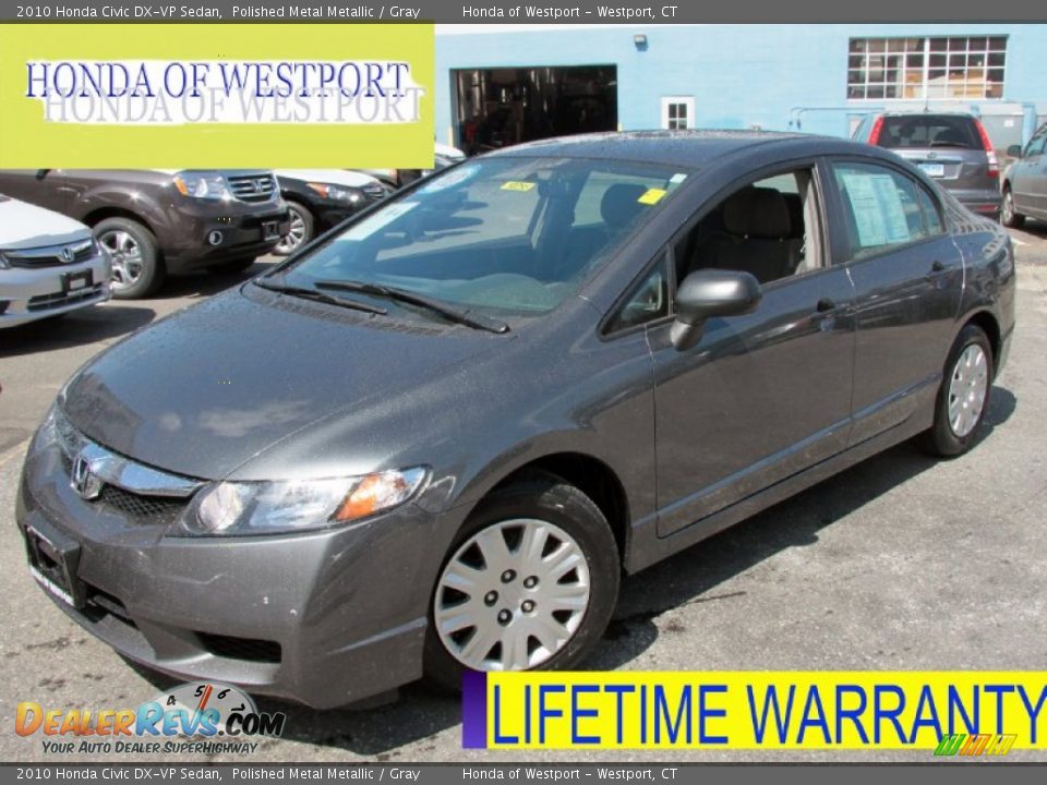 2010 Honda Civic DX-VP Sedan Polished Metal Metallic / Gray Photo #1