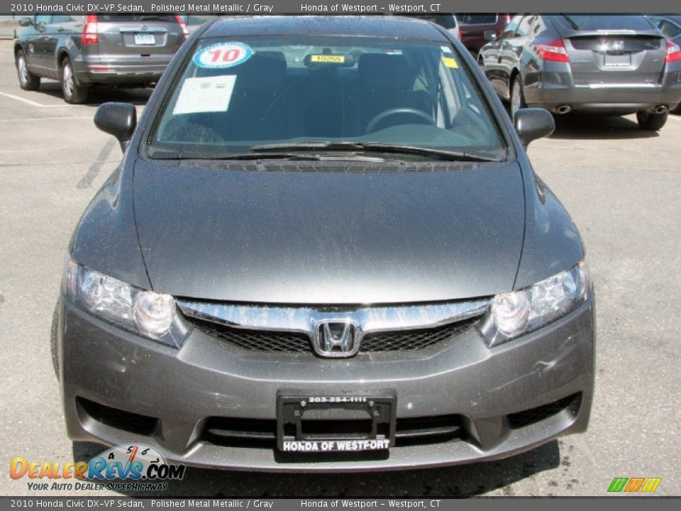 2010 Honda Civic DX-VP Sedan Polished Metal Metallic / Gray Photo #2