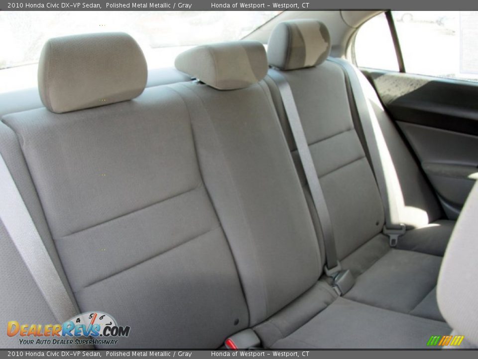 2010 Honda Civic DX-VP Sedan Polished Metal Metallic / Gray Photo #11