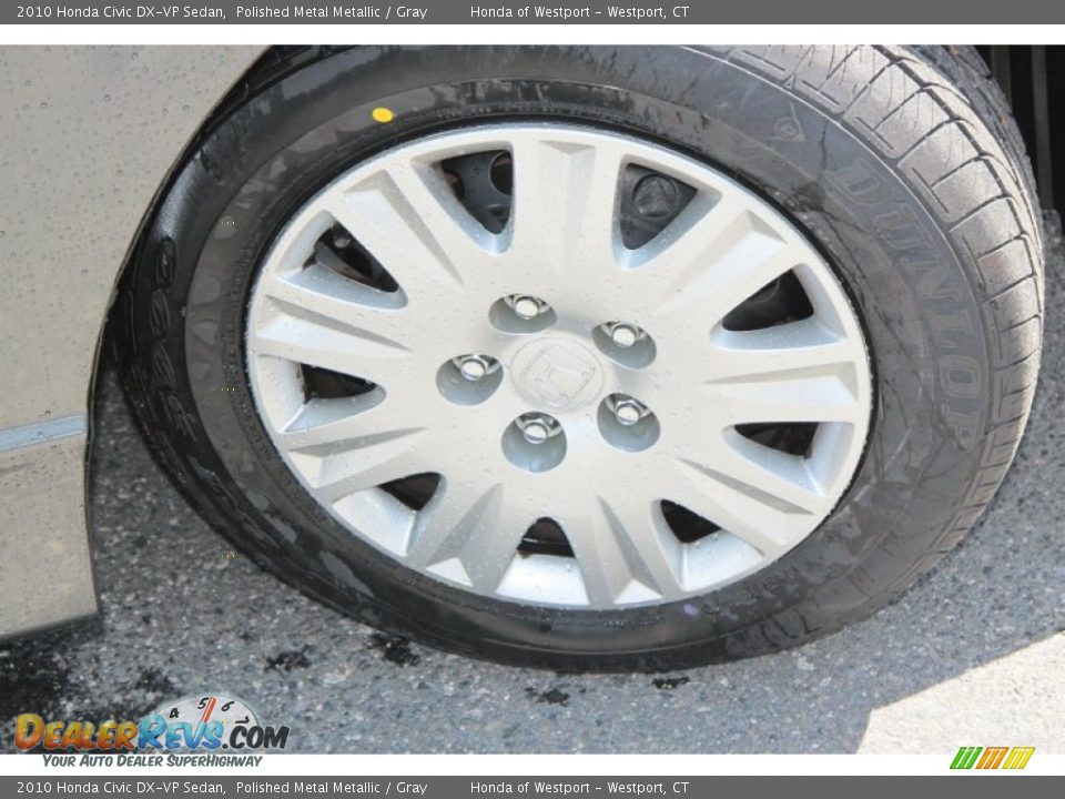 2010 Honda Civic DX-VP Sedan Polished Metal Metallic / Gray Photo #15