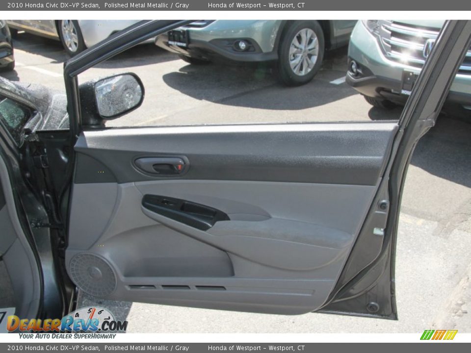 2010 Honda Civic DX-VP Sedan Polished Metal Metallic / Gray Photo #18