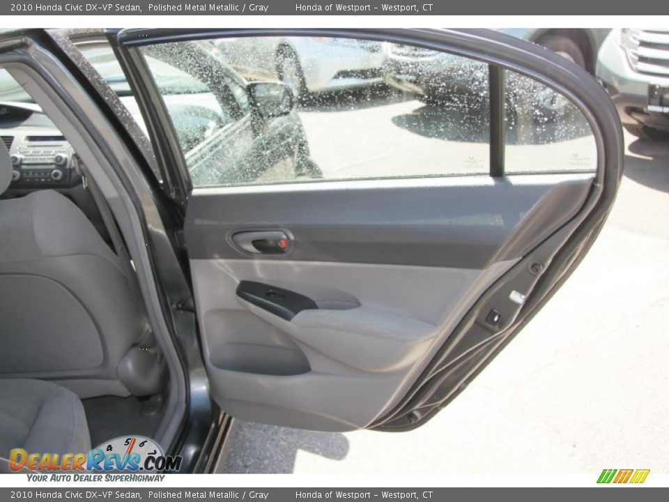 2010 Honda Civic DX-VP Sedan Polished Metal Metallic / Gray Photo #19